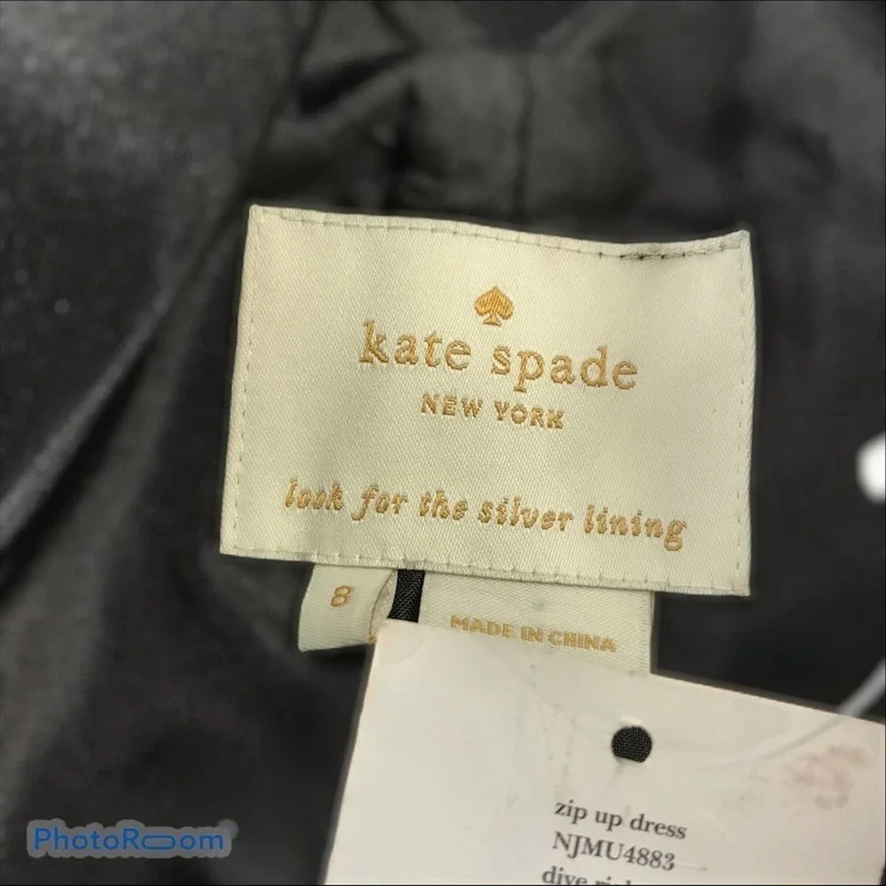 Kate Spade Dive Right in black cocktail dress nwt